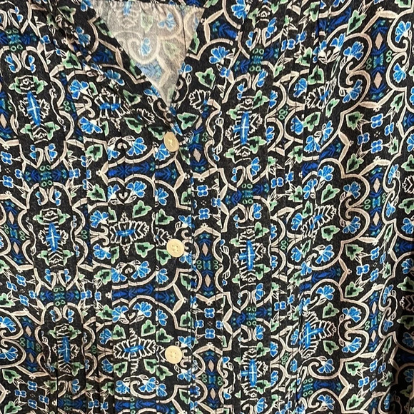 Croft & Barrow Button Down 3/4 Sleeve Top L - Picture 5 of 16